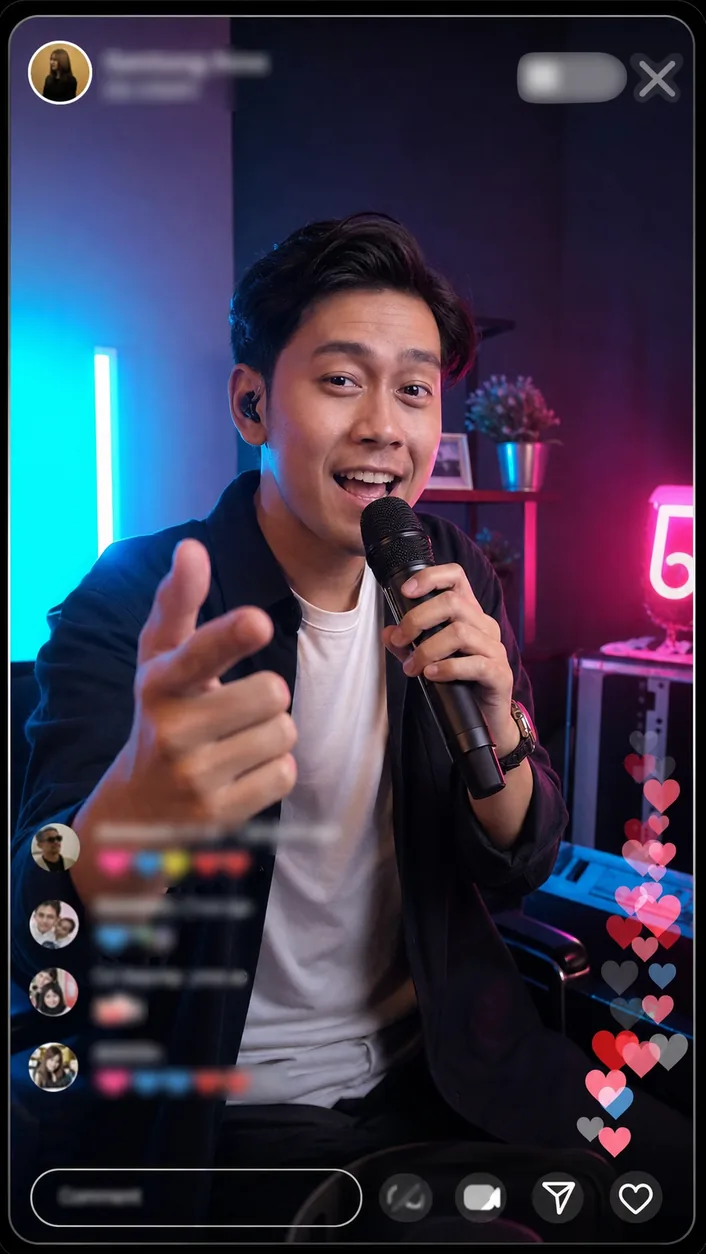 Hos Karaoke sedang LIVE